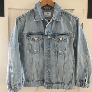Zara girls denim jacket. Worn once, brand new condition